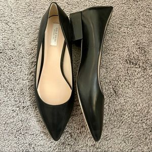 Cole Haan black leather low heel pump flat casual shoes